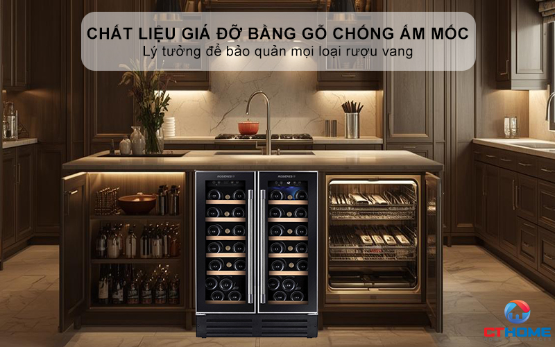 Chất liệu giá đỡ bằng gỗ chống ẩm mốc