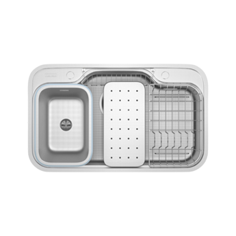 CHẬU RỬA CHÉN BÁT KONOX CHỐNG XƯỚC WORKSTATION SINK DEKOR 8048SU