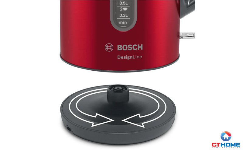 ẤM ĐUN NƯỚC SIÊU TỐC BOSCH DESIGNLINE TWK4P434 DUNG TÍCH 1.7L 7