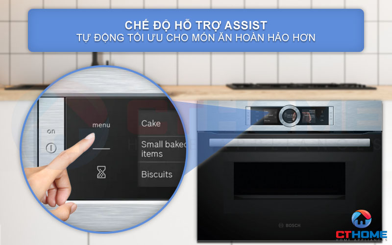 Chức năng Assist hỗ trợ tự động tối ưu món ăn hoàn hảo hơn