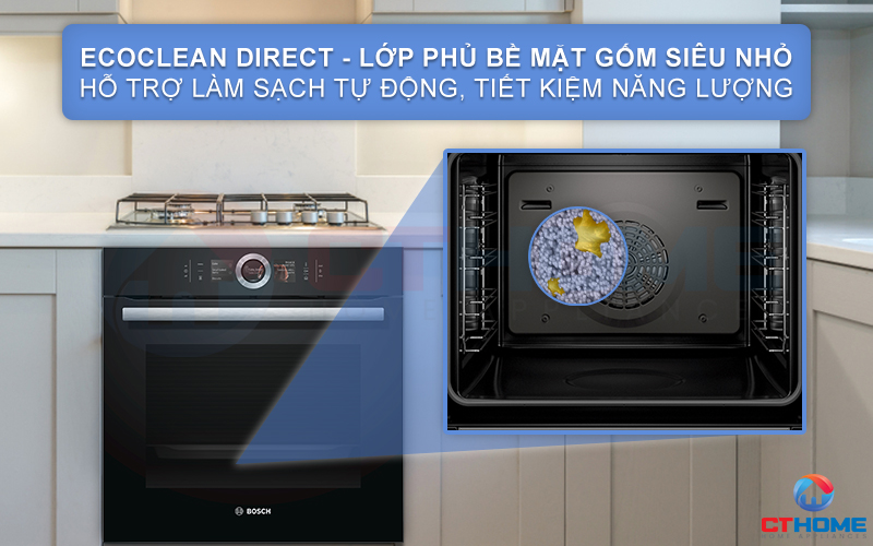 Nhẹ nhàng vệ sinh khoang lò với lớp phủ EcoClean Direct