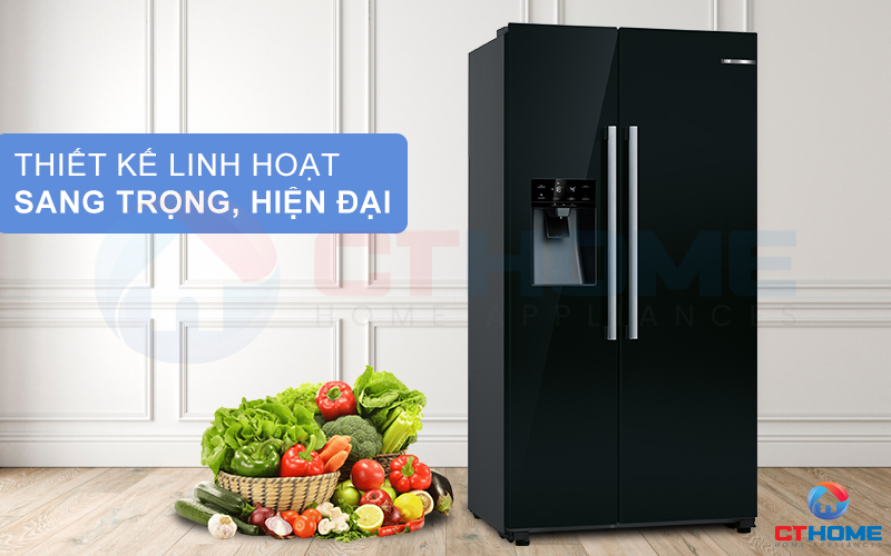 Tủ lạnh Bosch KAD93VBFP sở hữu thiết kế sang trọng