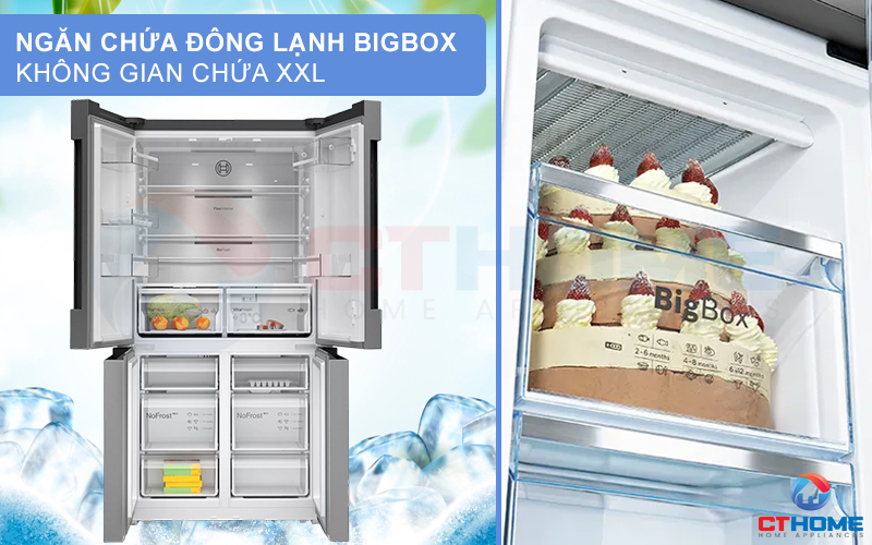 Ngăn chứa đông lạnh Big Box cho bạn không gian chứa XXL