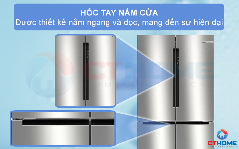 Các hốc tay dùng để mở các cánh cửa