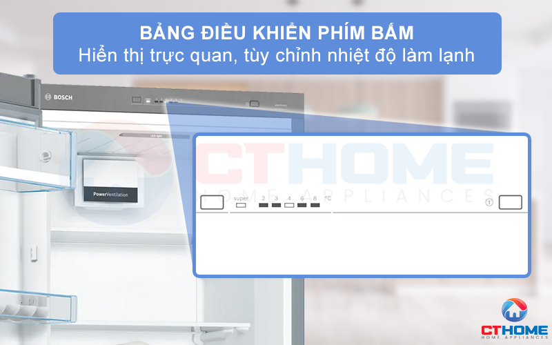 Bảng điều khiển phím bấm trực quan tùy chỉnh nhiệt độ làm lạnh