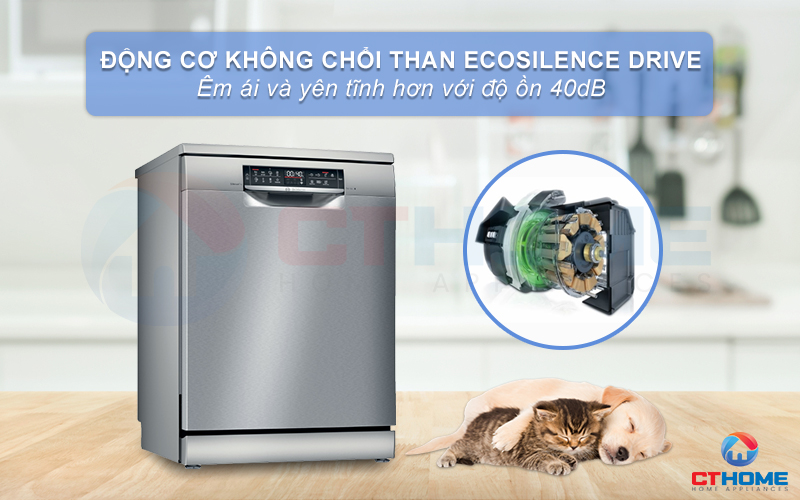 Vận hành êm ái và mạnh mẽ nhờ động cơ EcoSilence Drive