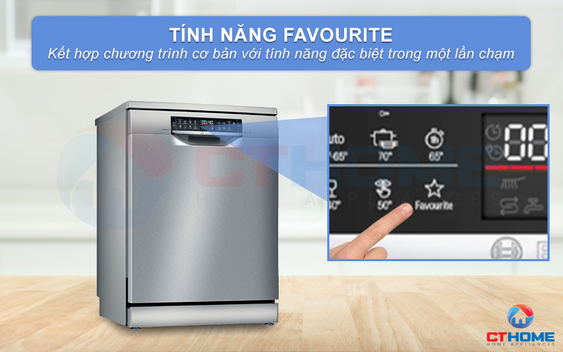 Kết hợp chương trình cơ bản và tính năng đặc biệt trong một nút nhấn Favourite