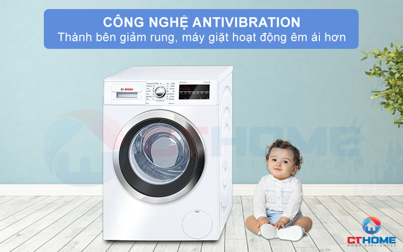 Công nghệ AntiVibration giảm rung hai bên thành máy