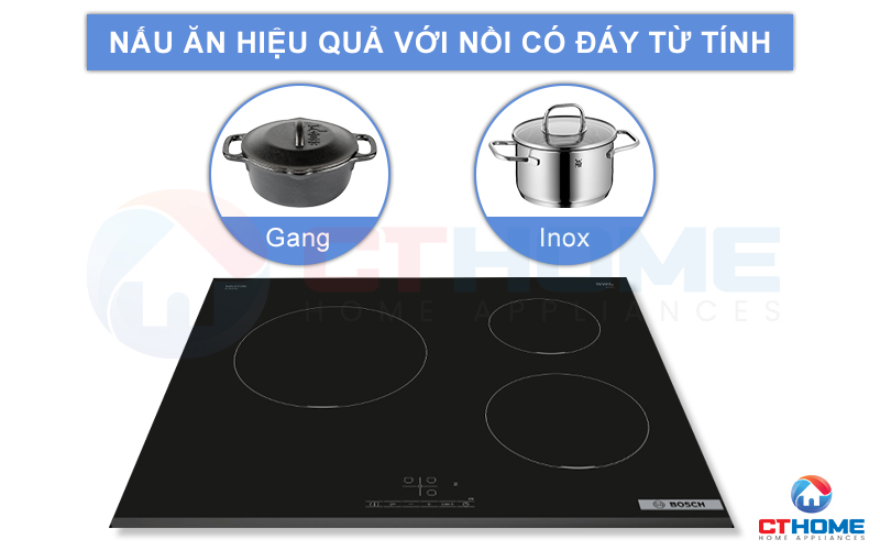 Lựa chọn nồi nấu phù hợp khi bếp chỉ dùng các nồi chảo có đáy từ tính