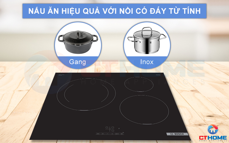 Lựa chọn nồi nấu phù hợp khi bếp chỉ nhận nồi chảo đáy từ tính