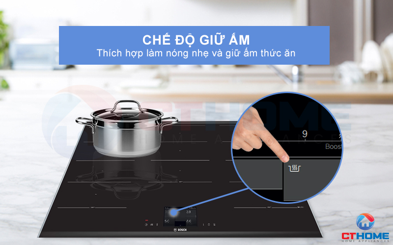 Kích hoạt chế độ giữ ấm khi bạn cần làm nóng nhẹ hoặc giữ ấm thức ăn