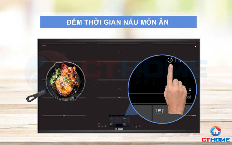 Chức năng này cho phép người dùng biết được thời gian nấu món ăn mất bao lâu