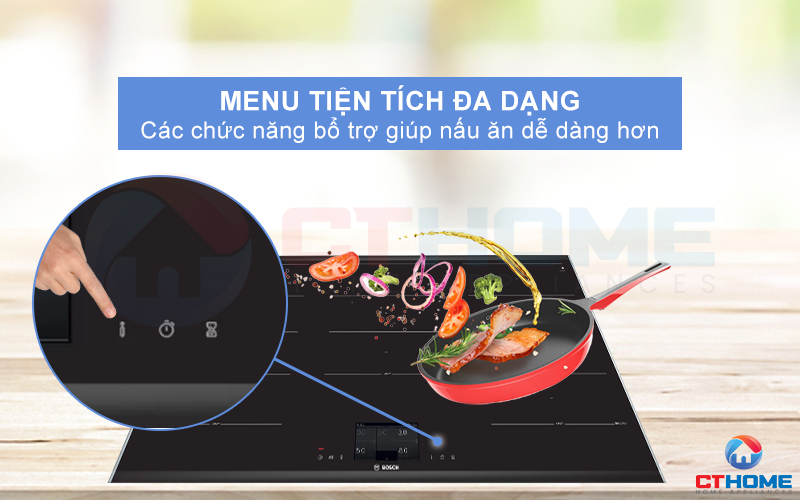 Thêm nhiều tiện tích hơn với Menu tiện ích