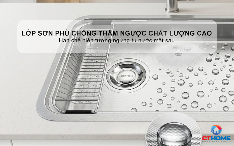 CHẬU RỬA BÁT KONOX TARI SMART 8047PP-L CHỐNG XƯỚC PHIÊN BẢN CÁ NHÂN HÓA 7