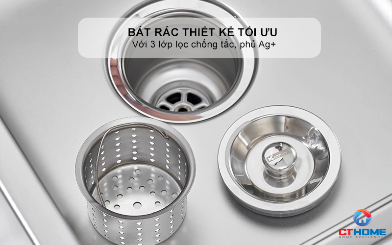 CHẬU RỬA BÁT KONOX TARI SMART 8047PP-L CHỐNG XƯỚC PHIÊN BẢN CÁ NHÂN HÓA 9