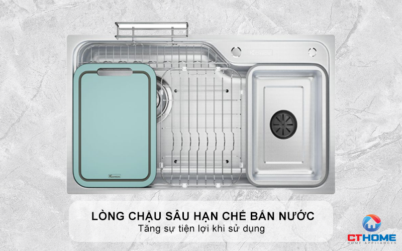 CHẬU RỬA BÁT CHỐNG XƯỚC KONOX TARI SMART 9050PP PHIÊN BẢN CÁ NHÂN HÓA 4