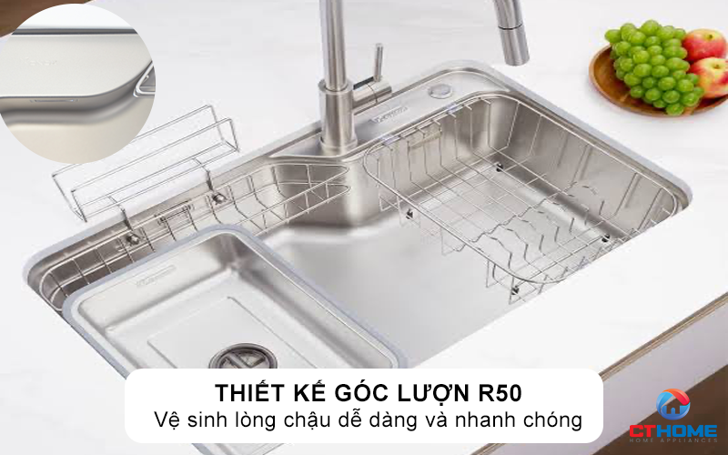 CHẬU RỬA BÁT CHỐNG XƯỚC KONOX TARI SMART 9050PP PHIÊN BẢN CÁ NHÂN HÓA 5