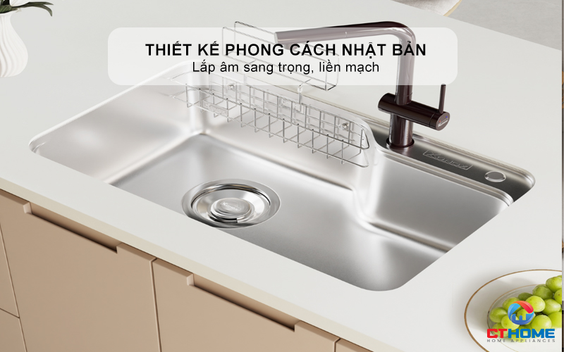 CHẬU RỬA BÁT KONOX TARI 8050SM BỀ MẶT MỊN PHONG CÁCH NHẬT 1