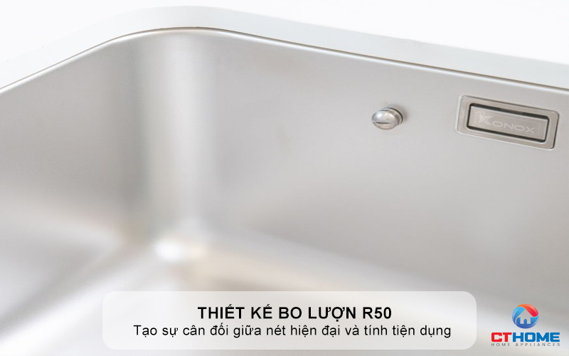 CHẬU RỬA BÁT KONOX TARI 8050SM BỀ MẶT MỊN PHONG CÁCH NHẬT 5