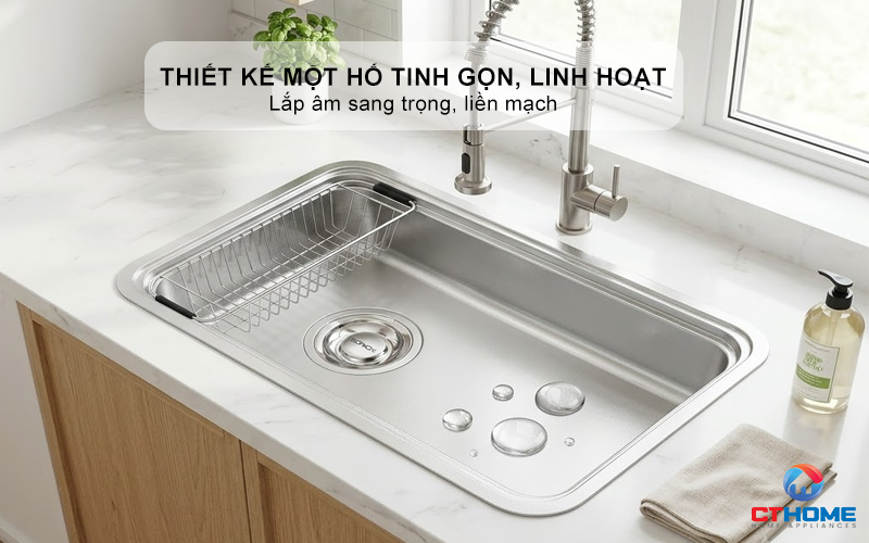 CHẬU RỬA BÁT KONOX TARI SMART 8847PP-L CHỐNG XƯỚC PHIÊN BẢN CÁ NHÂN HÓA 1