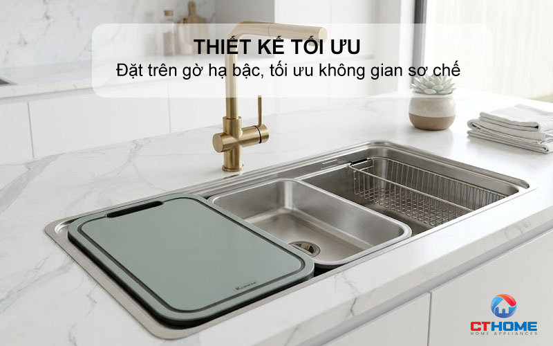 THỚT SỢI GỖ KONOX CUTTING BOARD CB470 PP MÀU XANH 1