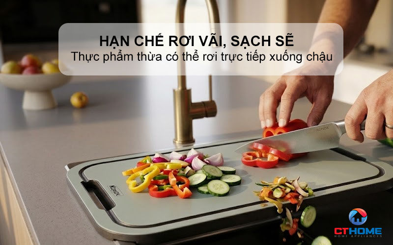 THỚT SỢI GỖ KONOX CUTTING BOARD CB470 PP MÀU XANH 4