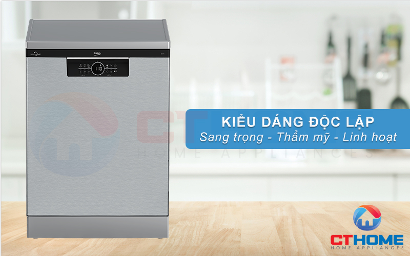 MÁY RỬA CHÉN ĐỘC LẬP BEKO BDFN26431X 14 BỘ SẤY HÉ CỬA 1