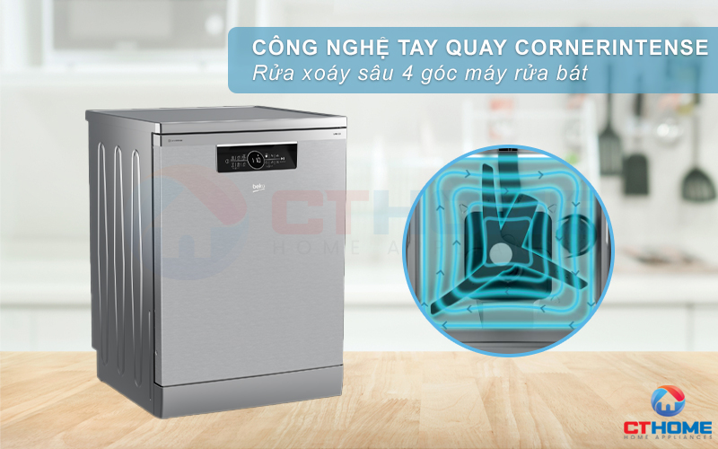 MÁY RỬA CHÉN ĐỘC LẬP BEKO BDFN36530XC 15 BỘ SẤY HÉ CỬA 11