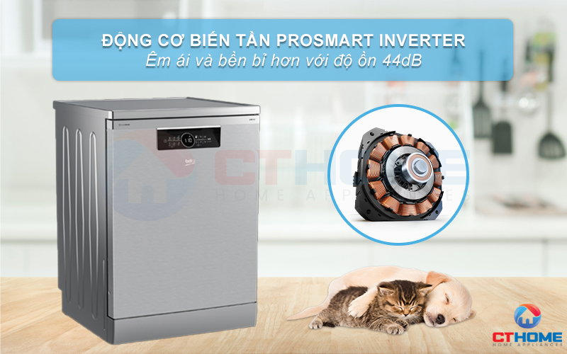 MÁY RỬA CHÉN ĐỘC LẬP BEKO BDFN36530XC 15 BỘ SẤY HÉ CỬA 16