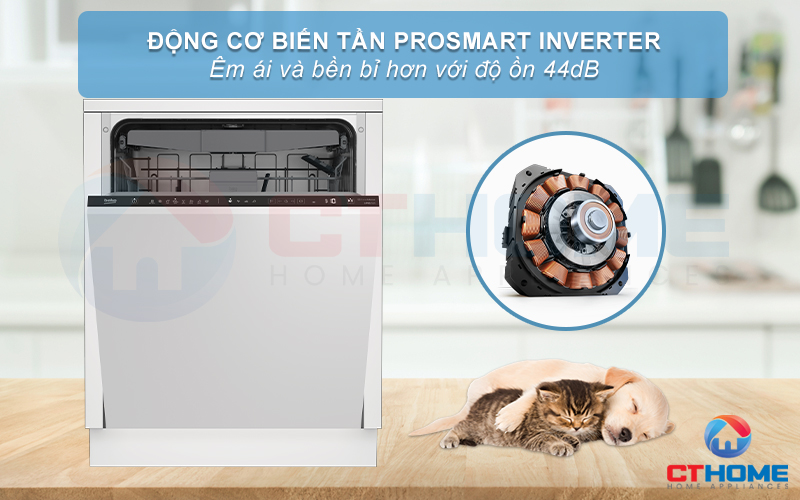 MÁY RỬA BÁT ÂM TỦ BEKO BDIN38643C - 16 BỘ SẤY HÉ CỬA 14