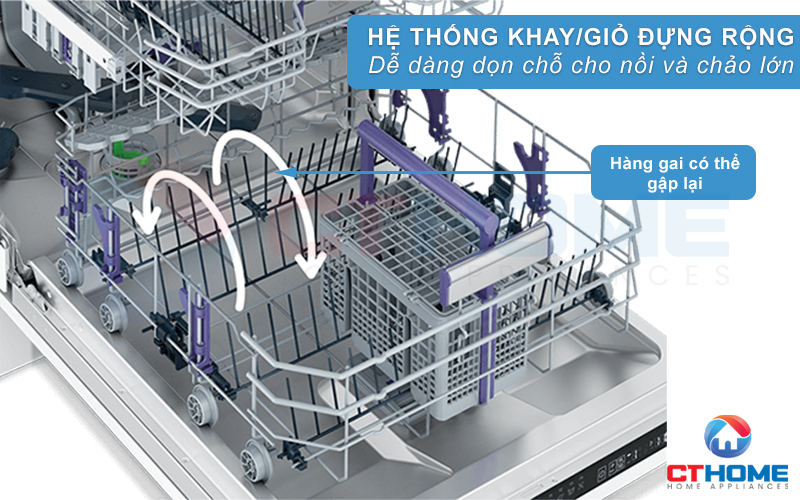 MÁY RỬA BÁT ÂM TỦ BEKO BDIN38643C - 16 BỘ SẤY HÉ CỬA 13