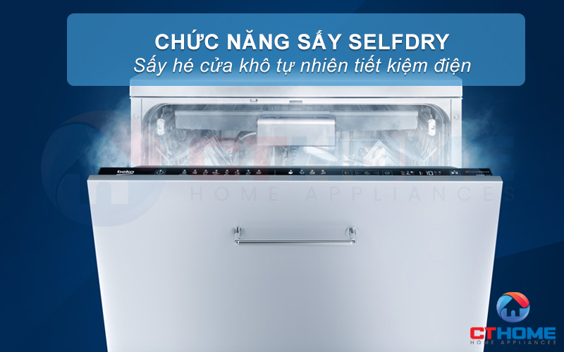 MÁY RỬA BÁT ÂM TỦ BEKO BDIN38643C - 16 BỘ SẤY HÉ CỬA 8