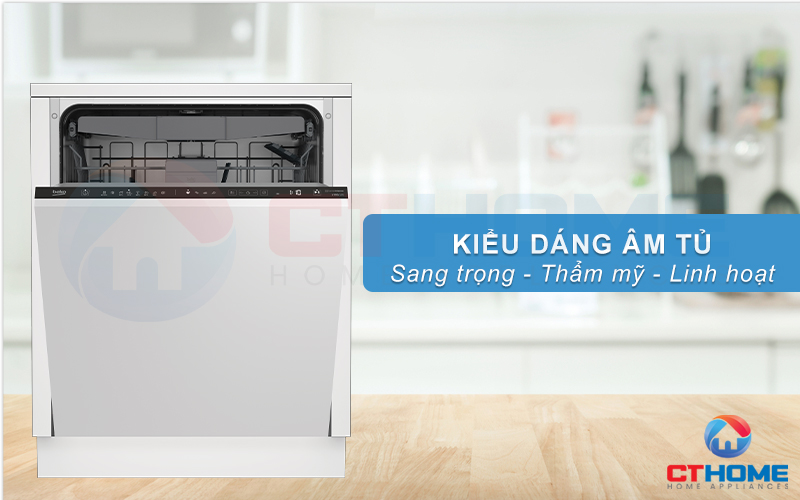 MÁY RỬA BÁT ÂM TỦ BEKO BDIN38643C - 16 BỘ SẤY HÉ CỬA 1