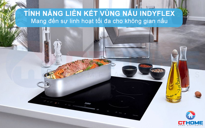 BẾP TỪ ÂM BEKO HII 64500 UFT 4 VÙNG NẤU VỚI VÙNG KẾT HỢP 7400W HII64500UFT 5