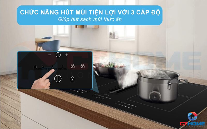 BẾP TỪ 4 VÙNG NẤU LINH HOẠT BEKO  HIXI 84700 UF TÍCH HỢP MÁY HÚT MÙI ÂM HIXI84700UF 9