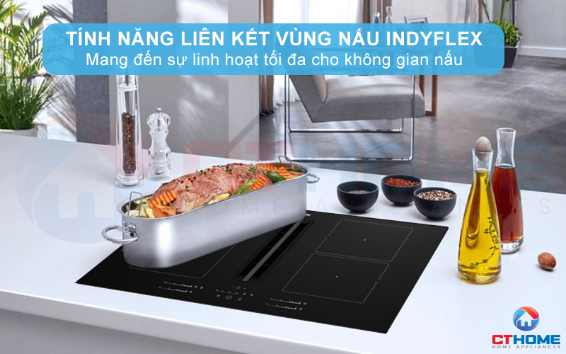 BẾP TỪ 4 VÙNG NẤU LINH HOẠT BEKO  HIXI 84700 UF TÍCH HỢP MÁY HÚT MÙI ÂM HIXI84700UF 6