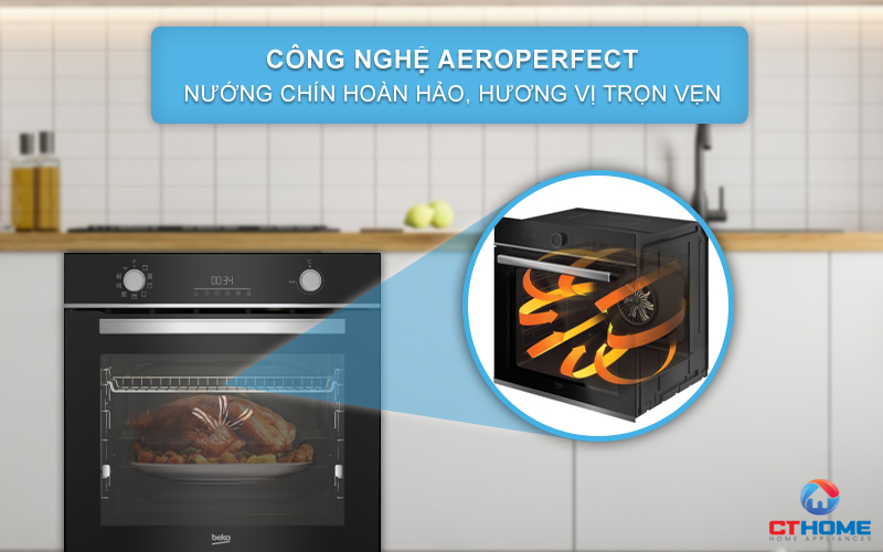 LÒ NƯỚNG ÂM TỦ BEKO BBIM13300XPSE 72 LÍT NGANG 60CM 7