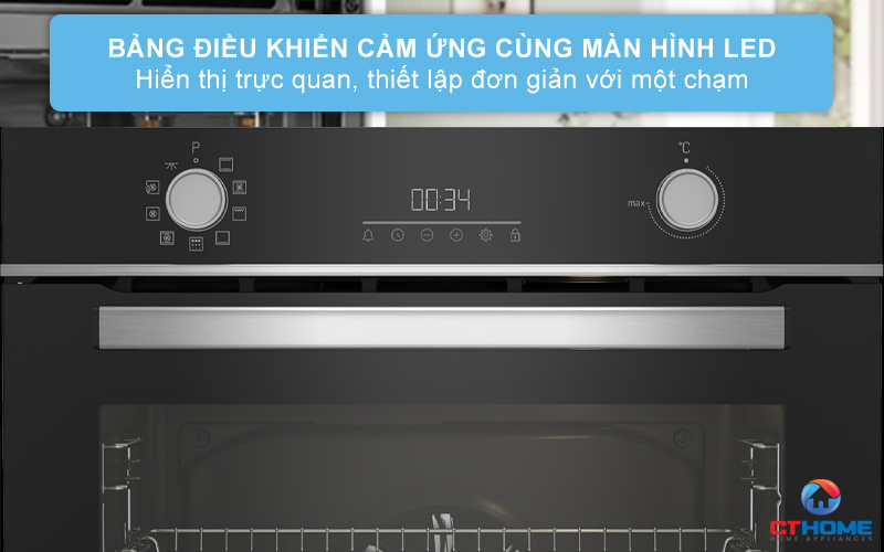 LÒ NƯỚNG ÂM TỦ BEKO BBIM13300XPSE 72 LÍT NGANG 60CM 4