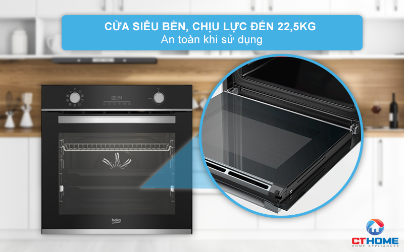 LÒ NƯỚNG ÂM TỦ BEKO BBIM13300XPSE 72 LÍT NGANG 60CM 9