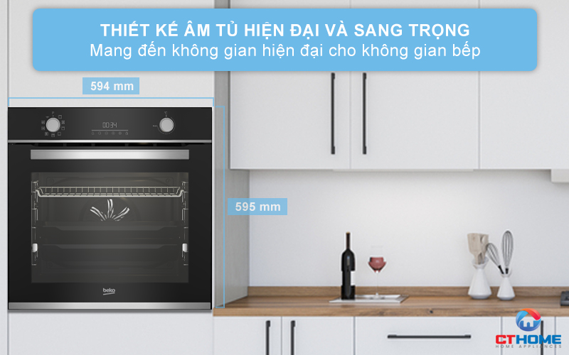 LÒ NƯỚNG ÂM TỦ BEKO BBIM13300XPSE 72 LÍT NGANG 60CM 1