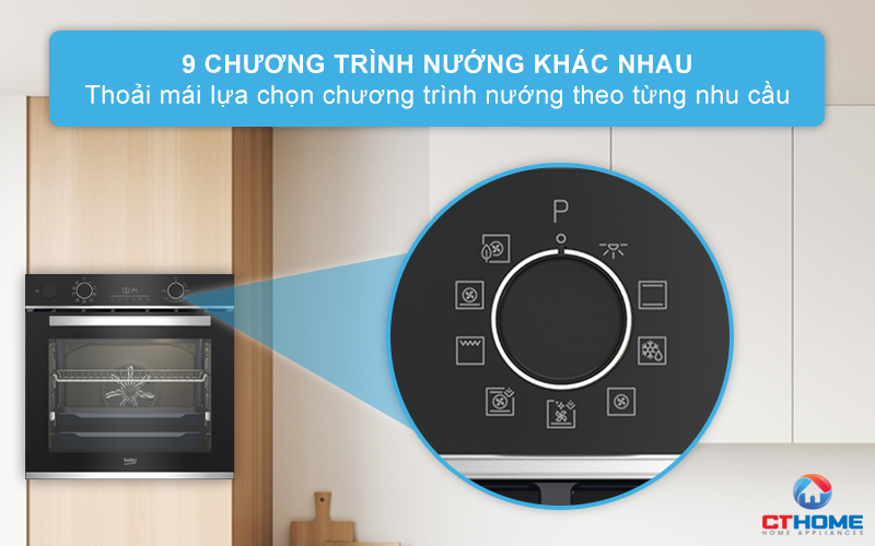 LÒ NƯỚNG TÍCH HỢP HƠI NƯỚC BEKO BBIS13300XMSE 72 LÍT NGANG 60CM 6