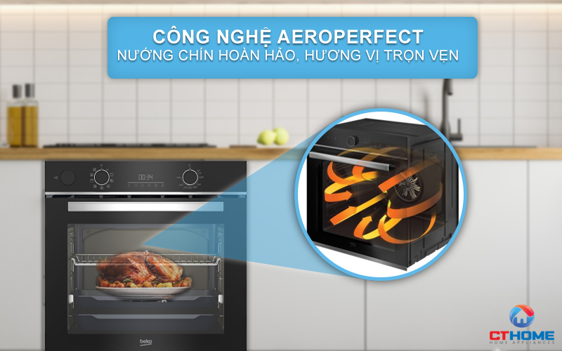 LÒ NƯỚNG TÍCH HỢP HƠI NƯỚC BEKO BBIS13300XMSE 72 LÍT NGANG 60CM 7