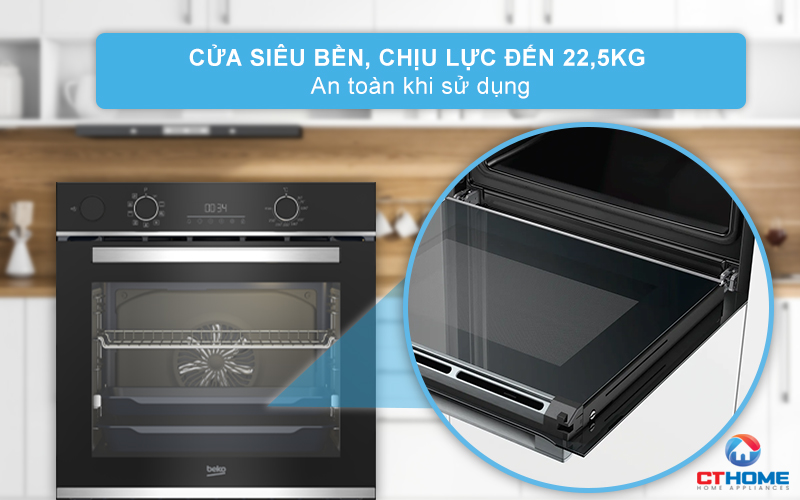 LÒ NƯỚNG TÍCH HỢP HƠI NƯỚC BEKO BBIS13300XMSE 72 LÍT NGANG 60CM 9