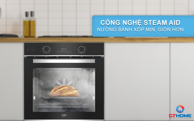 LÒ NƯỚNG TÍCH HỢP HƠI NƯỚC BEKO BBIS13300XMSE 72 LÍT NGANG 60CM 8