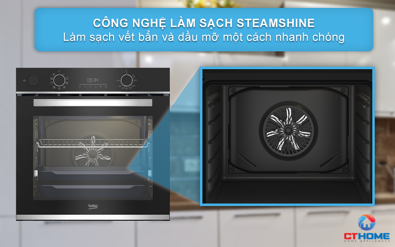 LÒ NƯỚNG TÍCH HỢP HƠI NƯỚC BEKO BBIS13300XMSE 72 LÍT NGANG 60CM 11