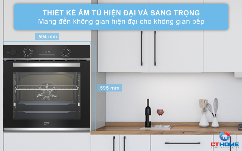 LÒ NƯỚNG TÍCH HỢP HƠI NƯỚC BEKO BBIS13300XMSE 72 LÍT NGANG 60CM 1