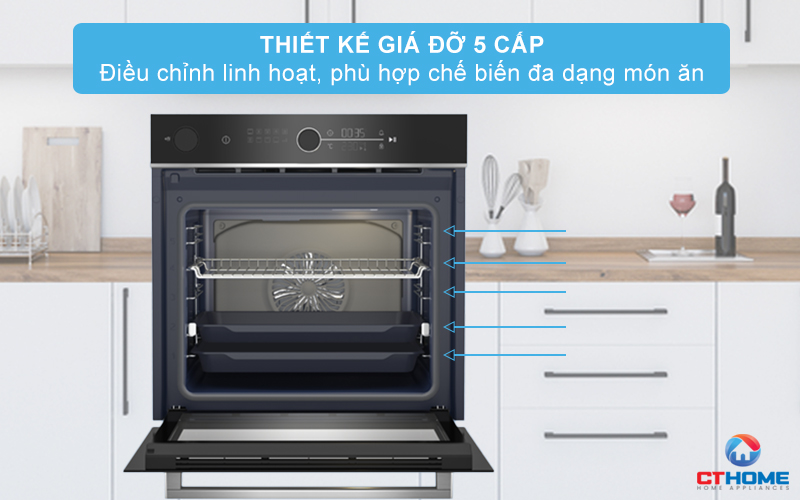 LÒ NƯỚNG TÍCH HỢP HƠI NƯỚC BEKO BBIS13400XMSE 72 LÍT NGANG 60CM 3