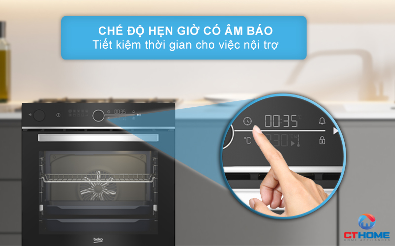 LÒ NƯỚNG TÍCH HỢP HƠI NƯỚC BEKO BBIS13400XMSE 72 LÍT NGANG 60CM 10