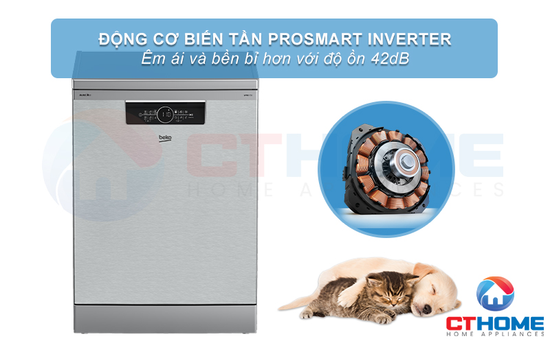 MÁY RỬA BÁT ĐỘC LẬP BEKO BDFN36641XA 16 BỘ SẤY HÉ CỬA 14