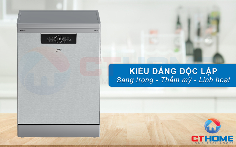 MÁY RỬA BÁT ĐỘC LẬP BEKO BDFN36641XA 16 BỘ SẤY HÉ CỬA 1